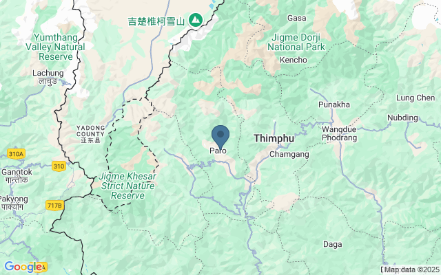 Kaart met locatie National Museum of Bhutan